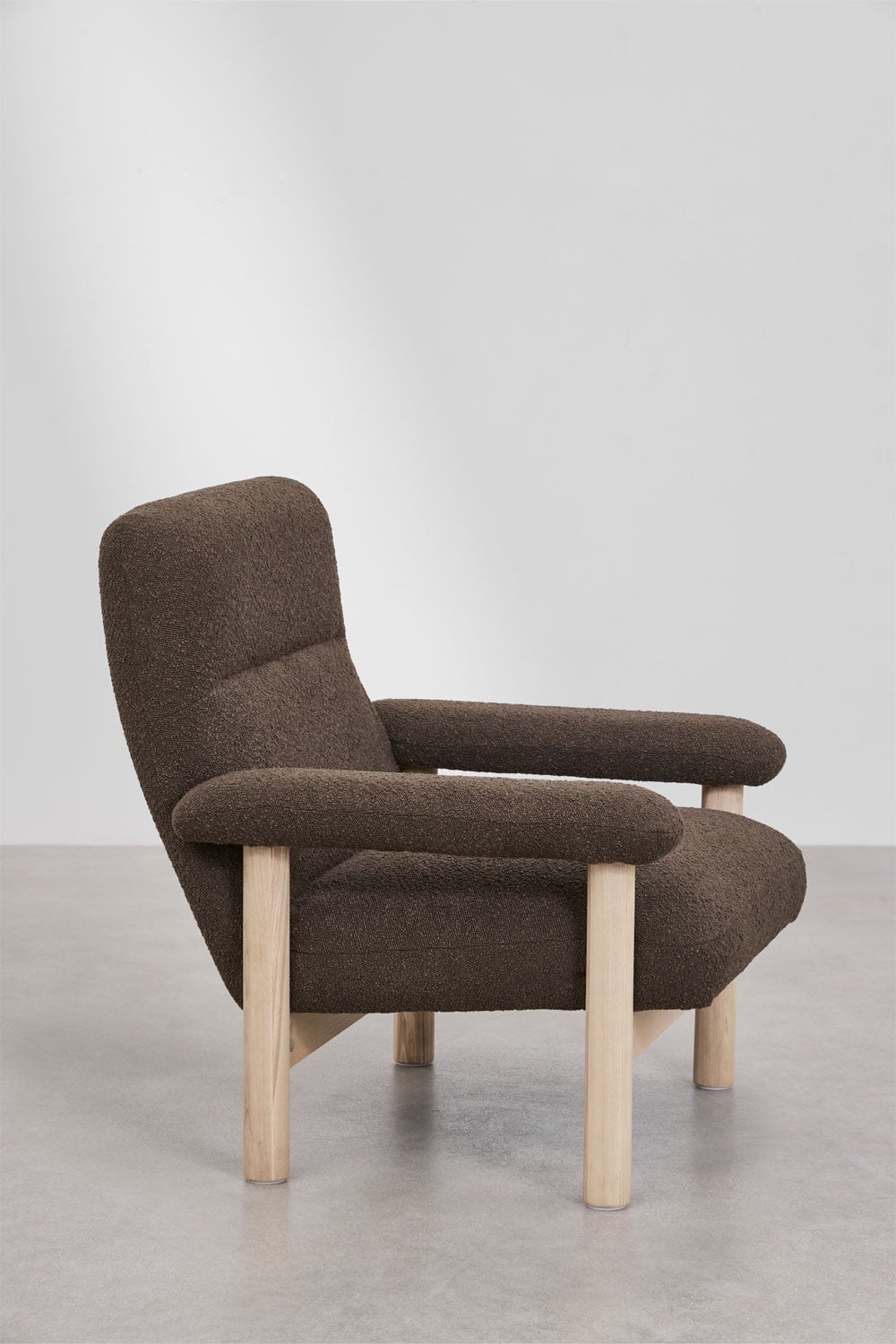 Bernia upholstered ash wood armchair, gallery image 5