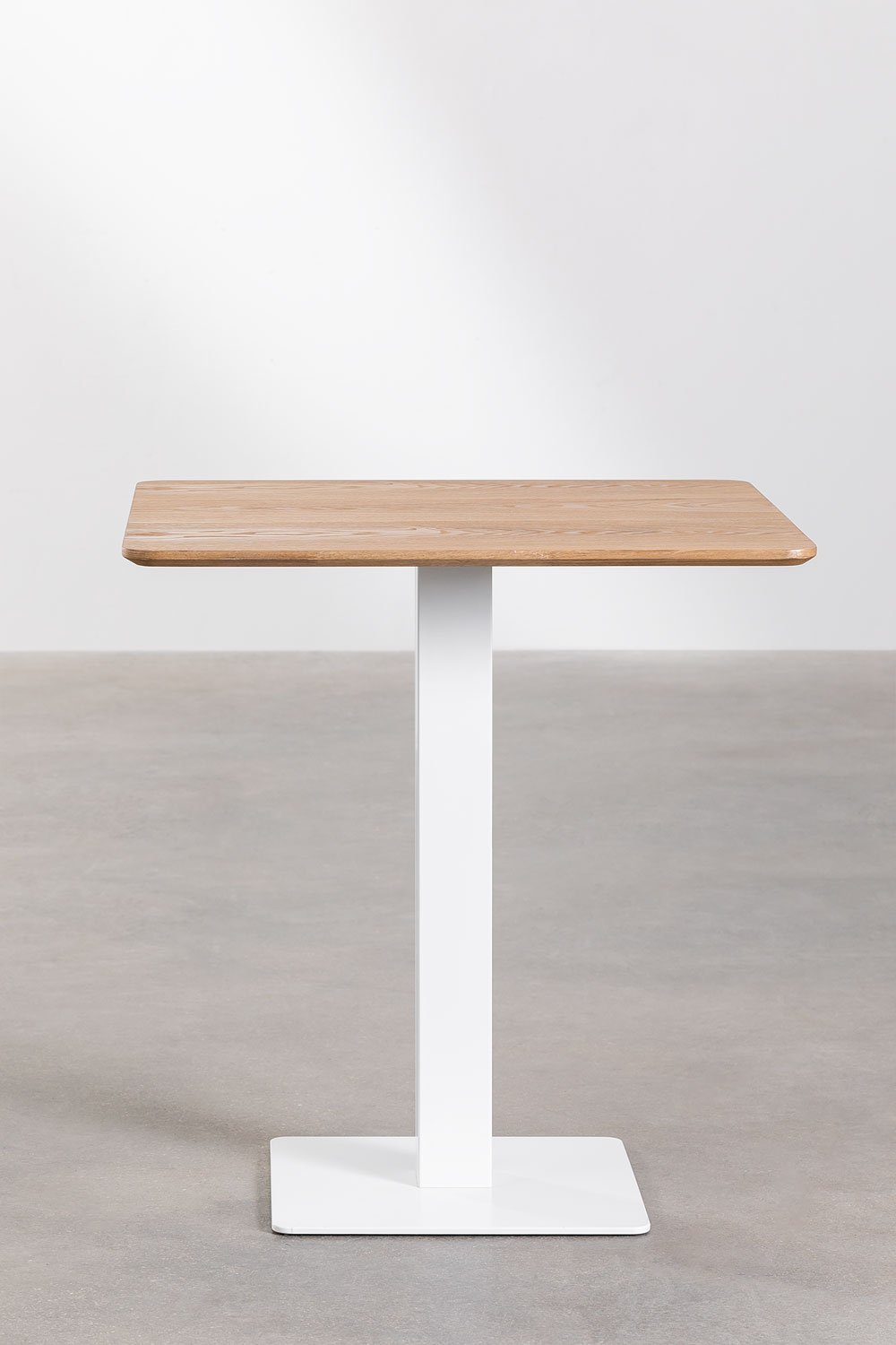 Square bar table in Espresso ash veneer, gallery image 4