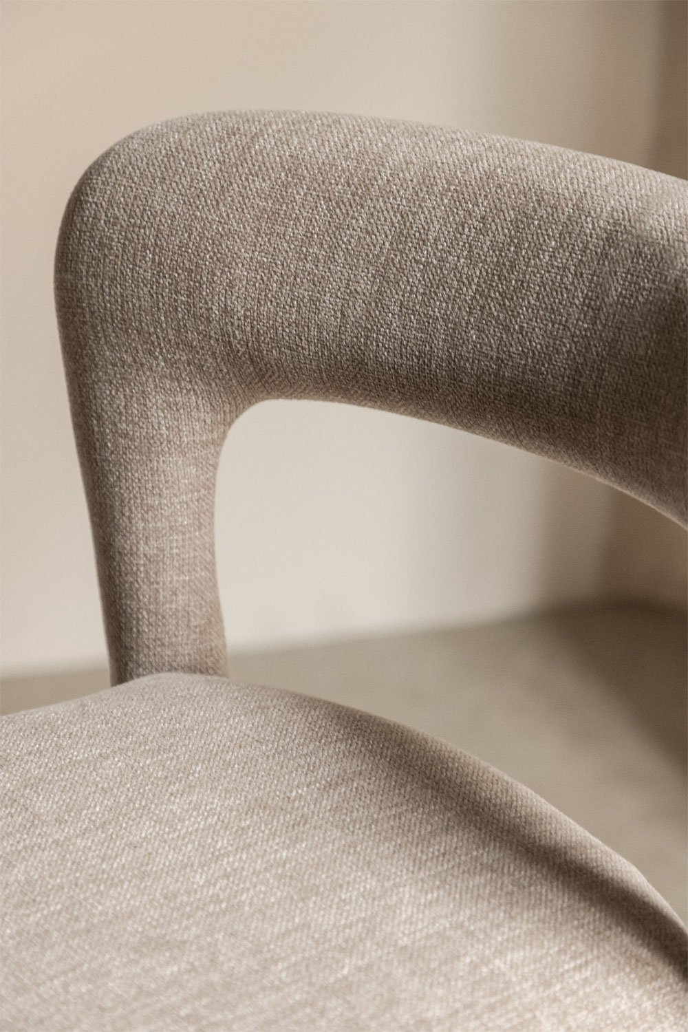 High stool with upholstered backrest Brusel, gallery image 2