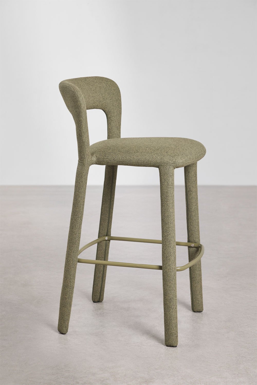 High stool with upholstered backrest Brusel, gallery image 4