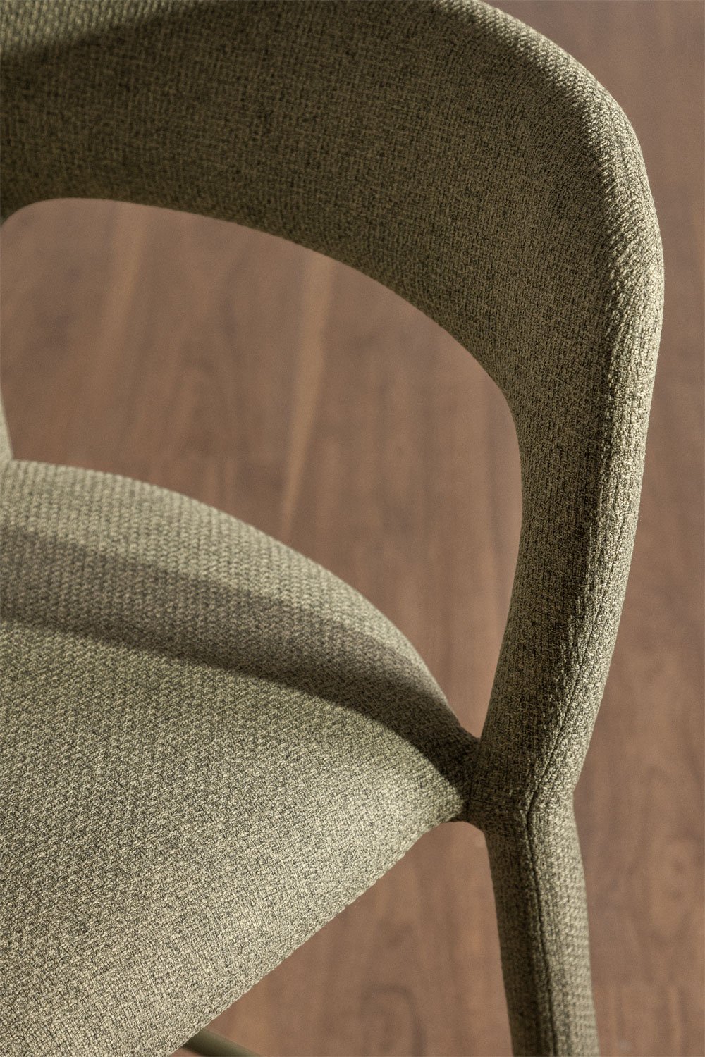 High stool with upholstered backrest Brusel, gallery image 2
