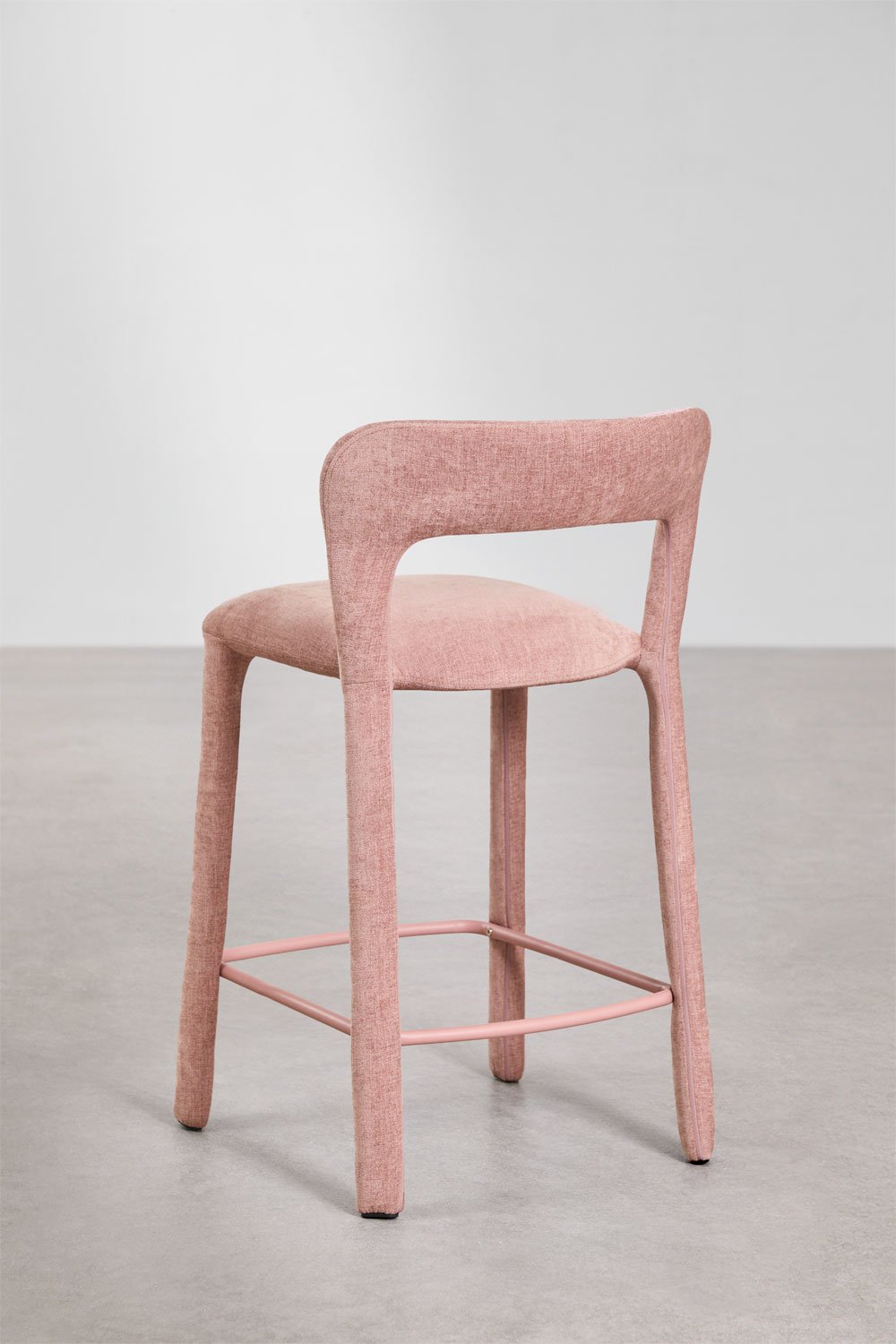 High stool with upholstered backrest Brusel, gallery image 5