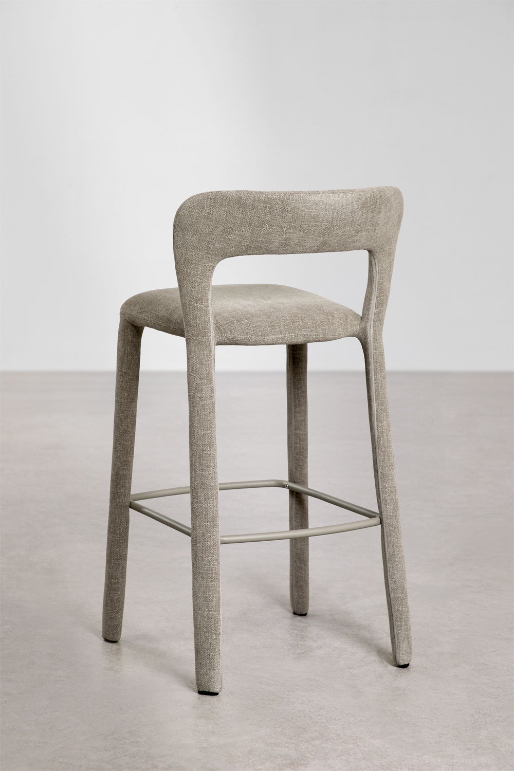 Pack of 4 high stools with upholstered backrest Brusel, gallery image 5