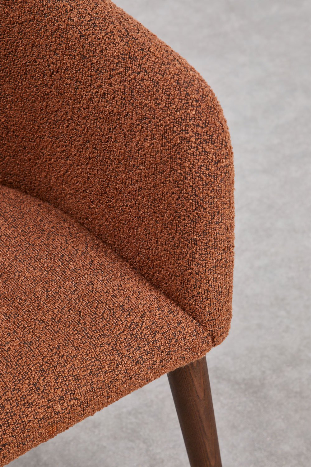 Bunia upholstered dining chair with armrests, gallery image 7