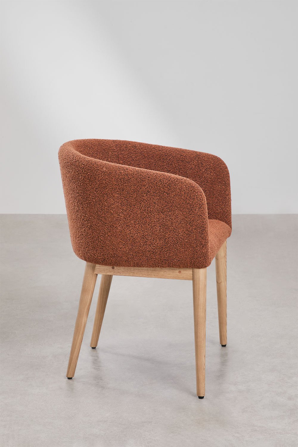 Bunia upholstered dining chair with armrests, gallery image 4