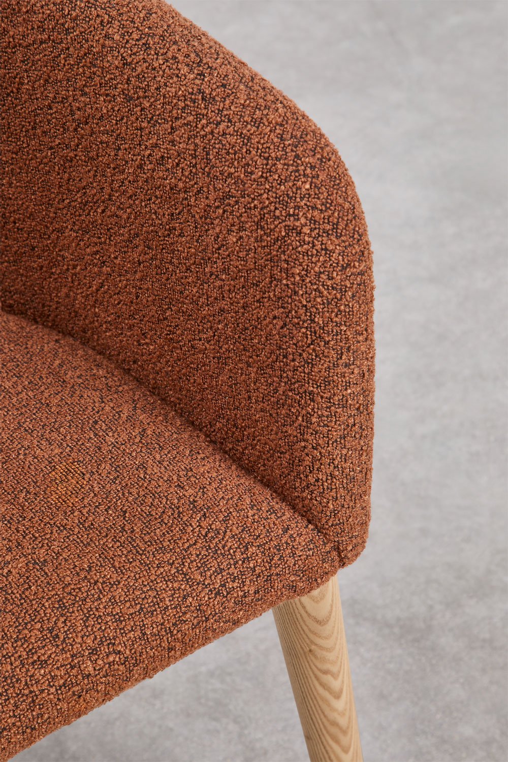 Bunia upholstered dining chair with armrests, gallery image 7