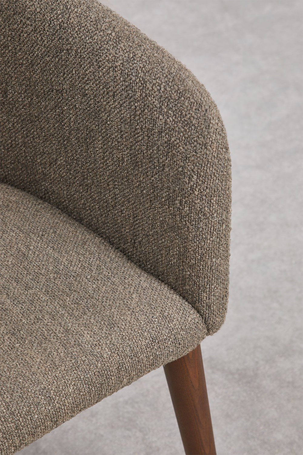 Bunia upholstered dining chair with armrests, gallery image 7