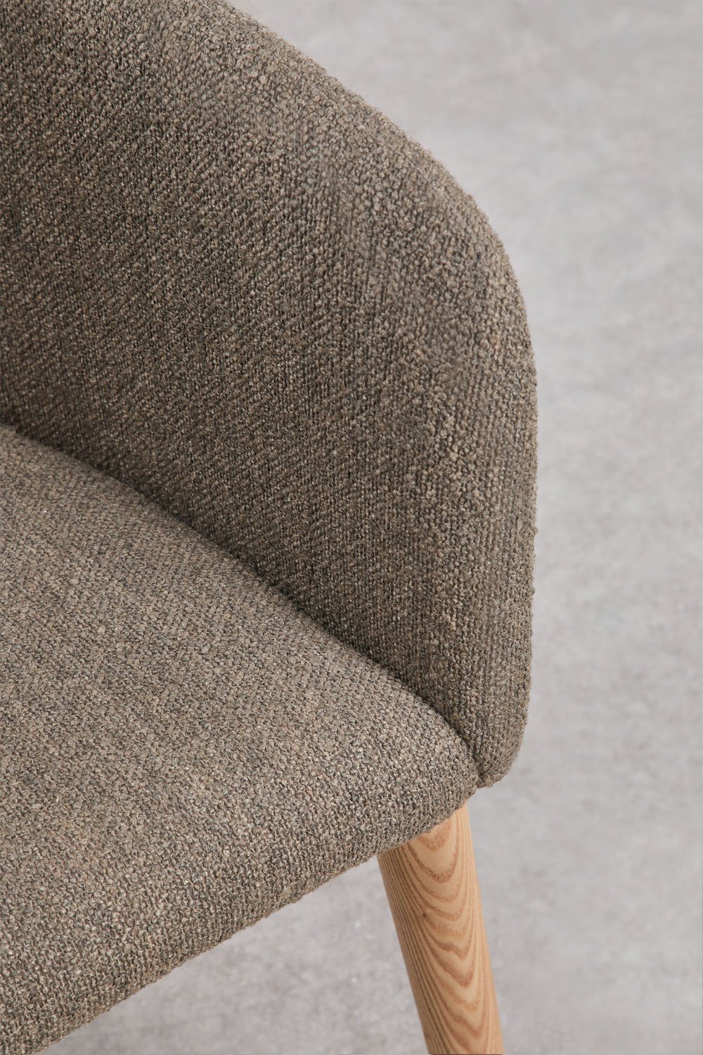 Bunia upholstered dining chair with armrests, gallery image 7