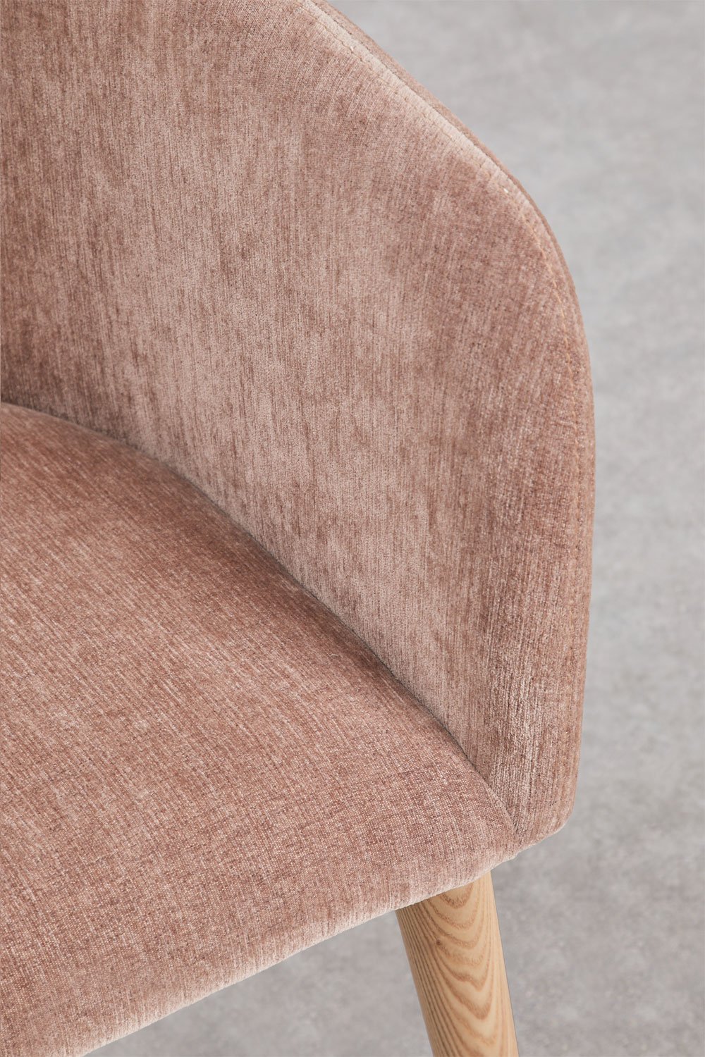 Bunia upholstered dining chair with armrests, gallery image 7