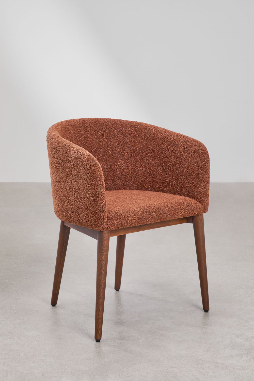 Pack of 2 Bunia upholstered dining chairs with armrests, gallery image 3