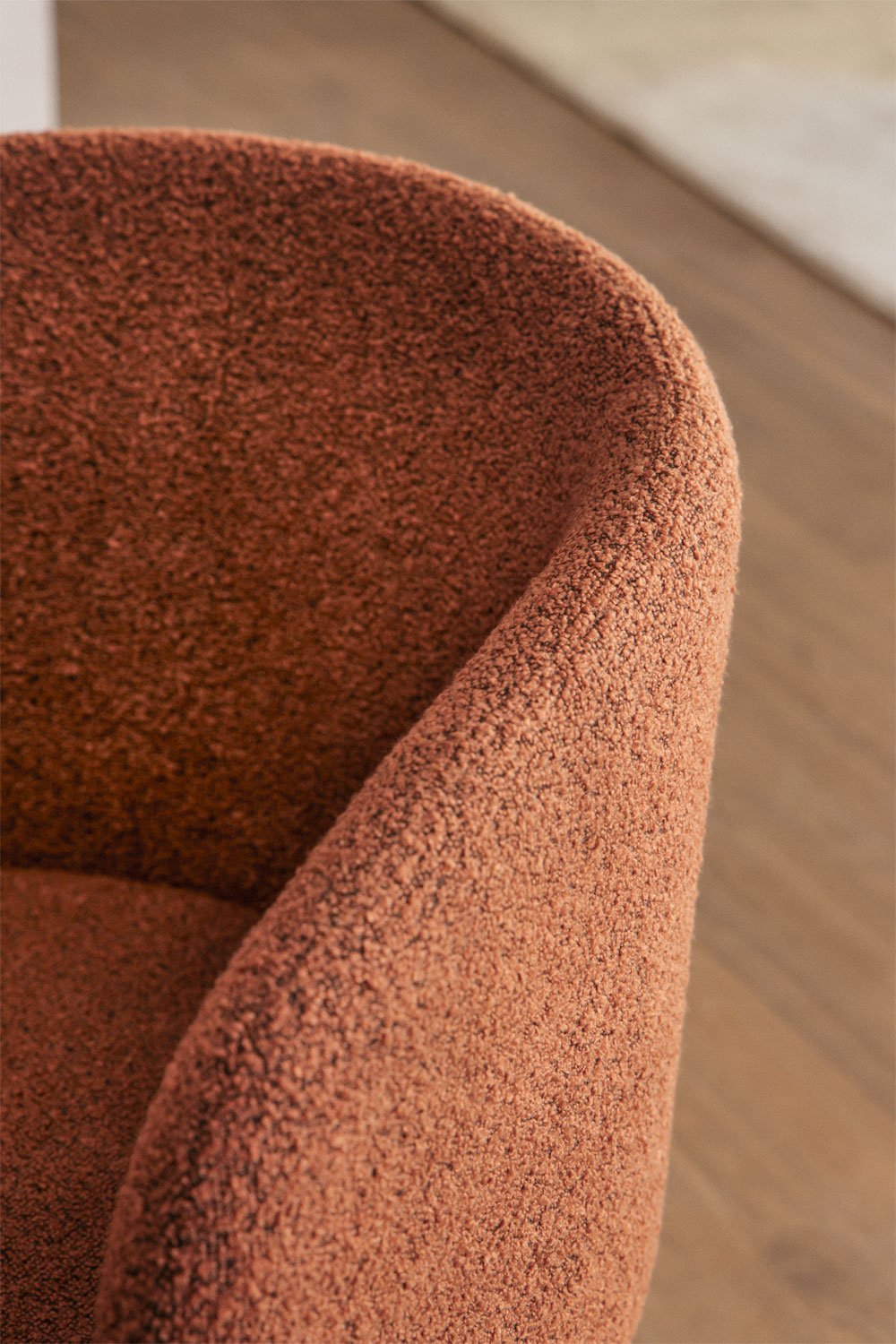 Pack of 2 Bunia upholstered dining chairs with armrests, gallery image 2