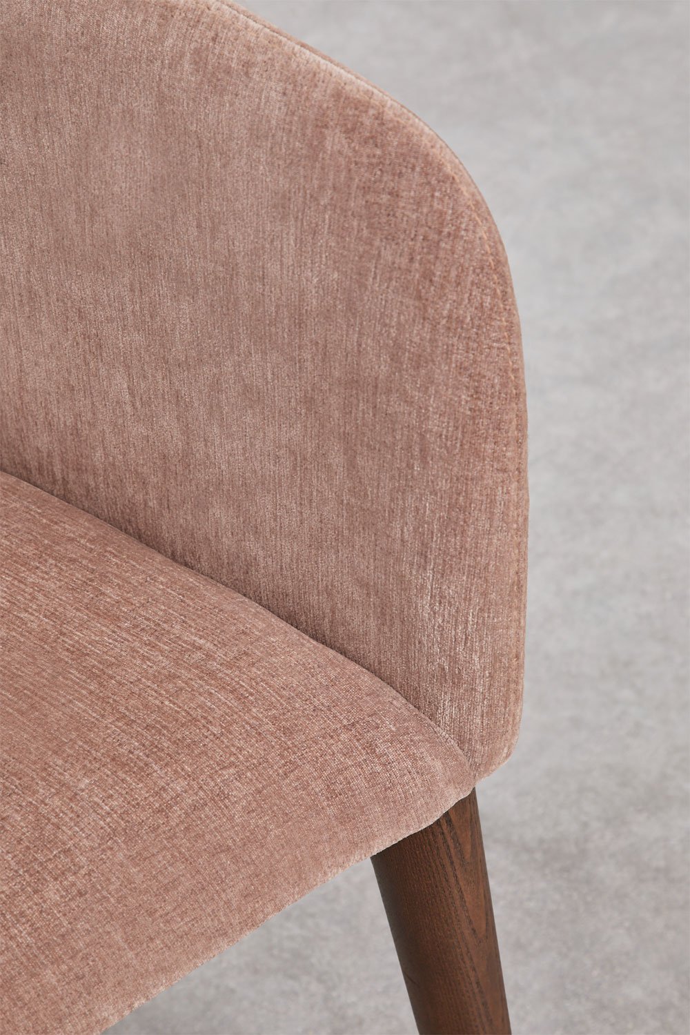 Pack of 4 Bunia upholstered dining chairs with armrests, gallery image 7