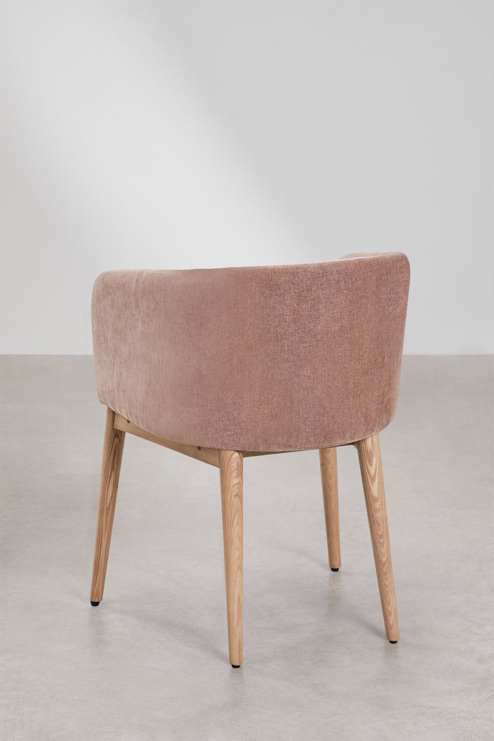 Pack of 4 Bunia upholstered dining chairs with armrests, gallery image 5