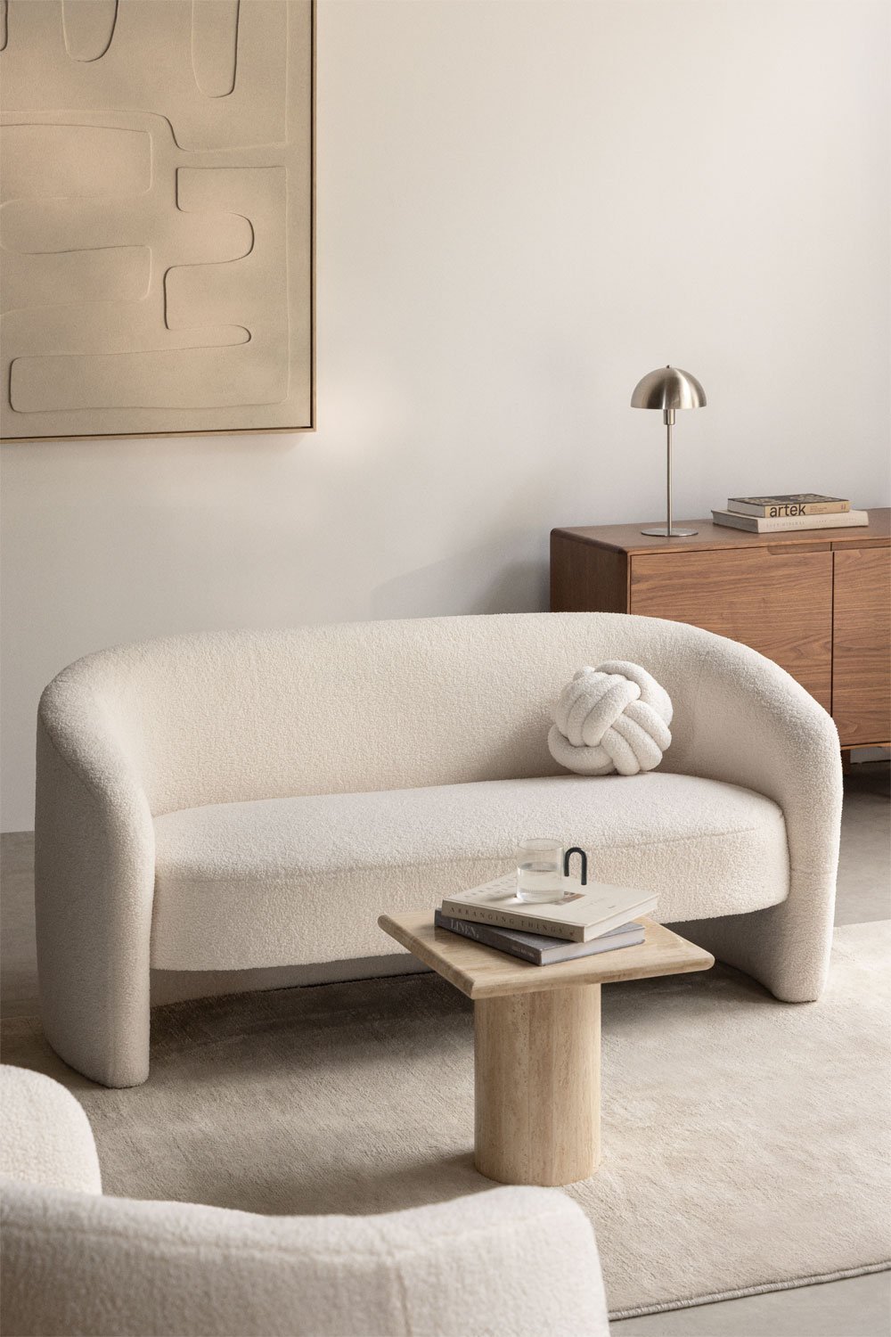 Gombren 2-seater sheepskin sofa, gallery image 1