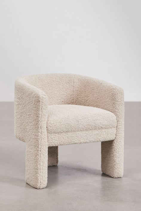 Pack of 2 Irati sheepskin armchairs