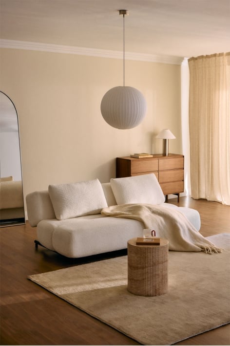 3-seater sofa bed in Miami bouclé fabric