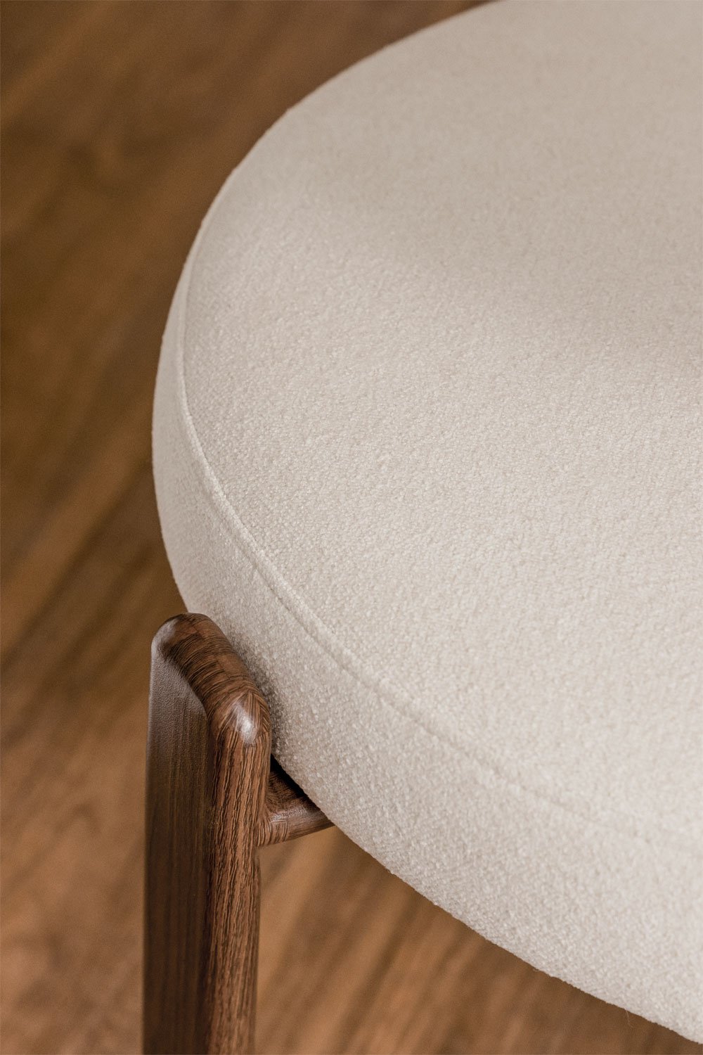 Jolie upholstered dining chair with iron frame, gallery image 3