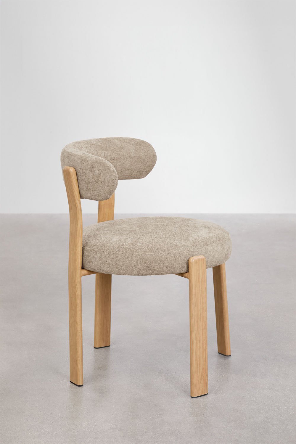 Jolie upholstered dining chair with iron frame, gallery image 4