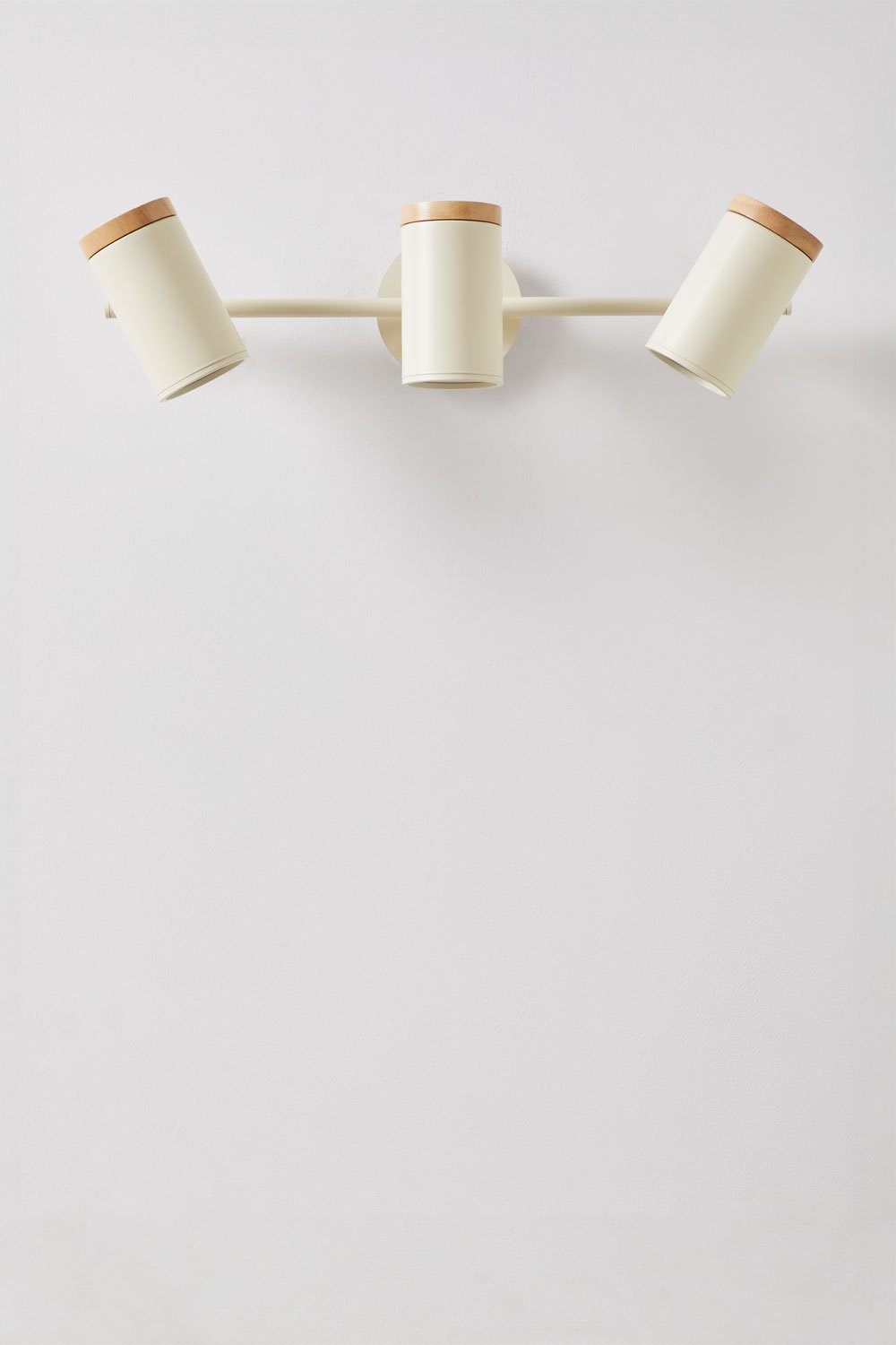 Directional wall lamp with 3 light points in Amaranto iron, gallery image 1