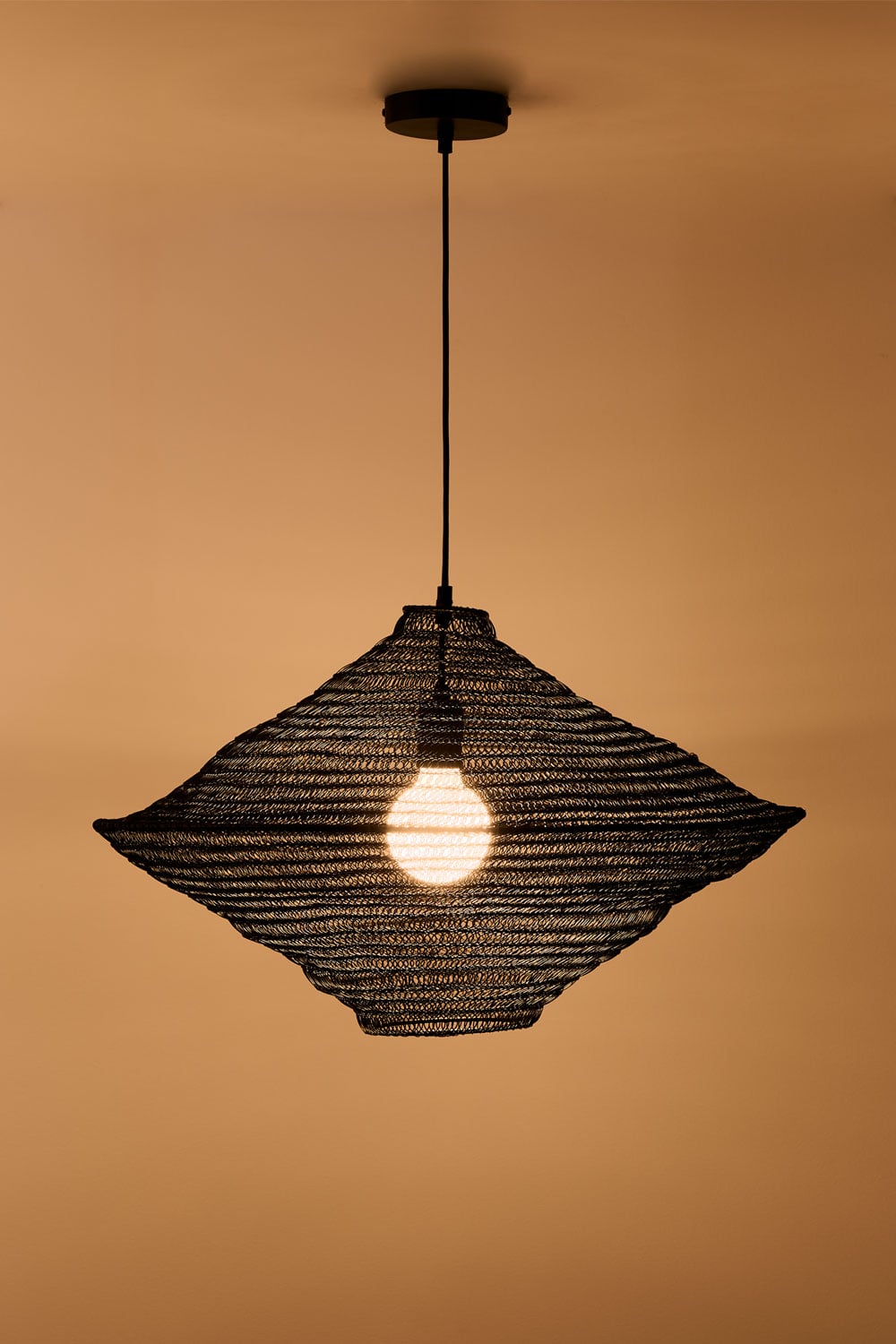 Zulma iron pendant ceiling lamp Ø65 cm, gallery image 2