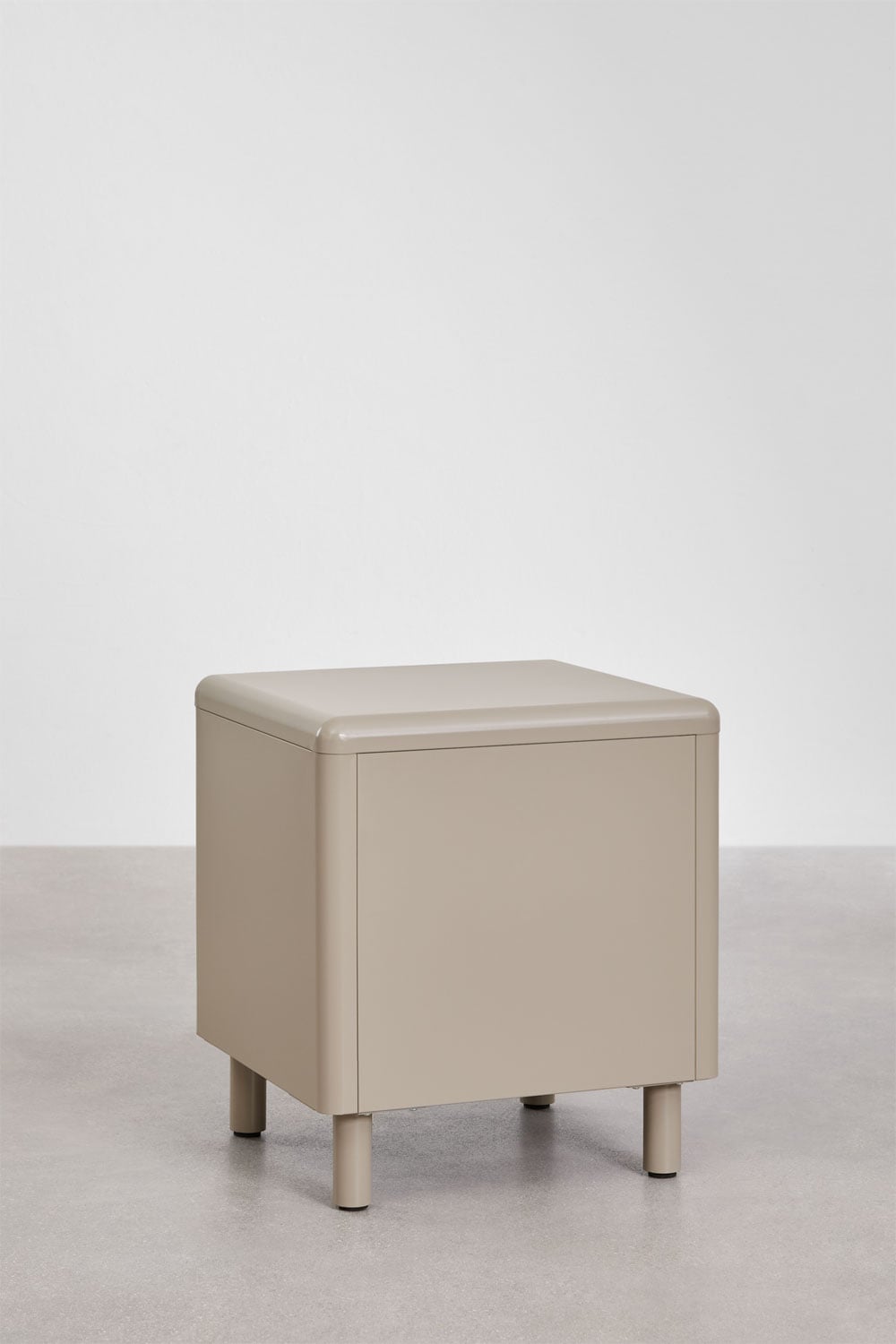 Rectangular bedside table 45x40 cm in Michigan steel, gallery image 5