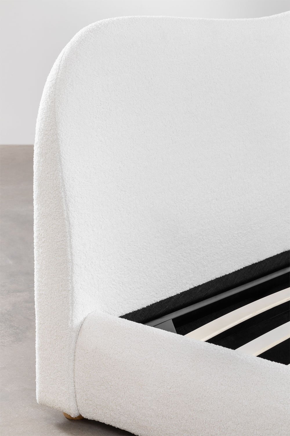 Upholstered bed with lift-up storage Winselet, gallery image 5