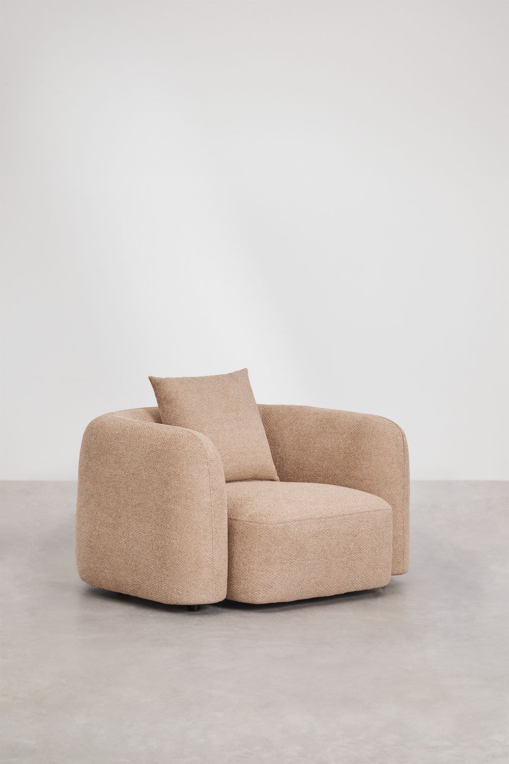 2-piece modular sofa and armchair living room set in Coco chenille, gallery image 7
