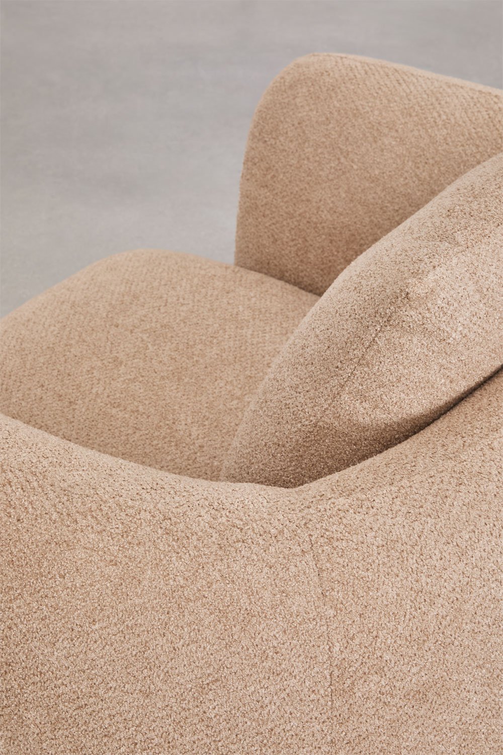 2-piece modular sofa and armchair living room set in Coco chenille, gallery image 8