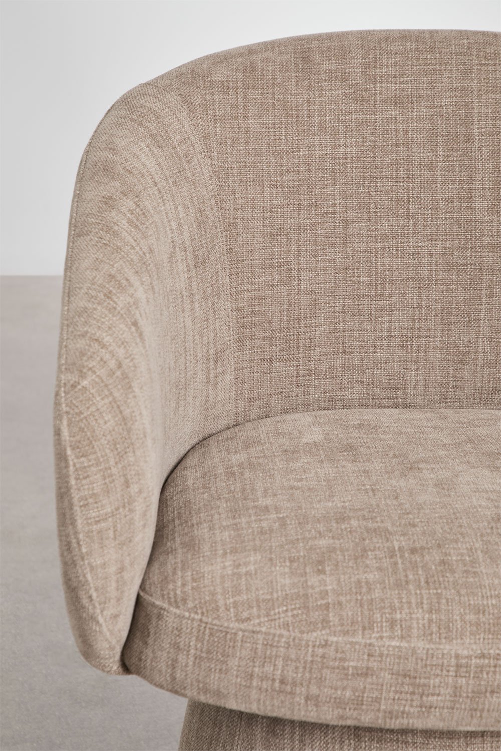 Flavian upholstered swivel dining chair with armrests, gallery image 7