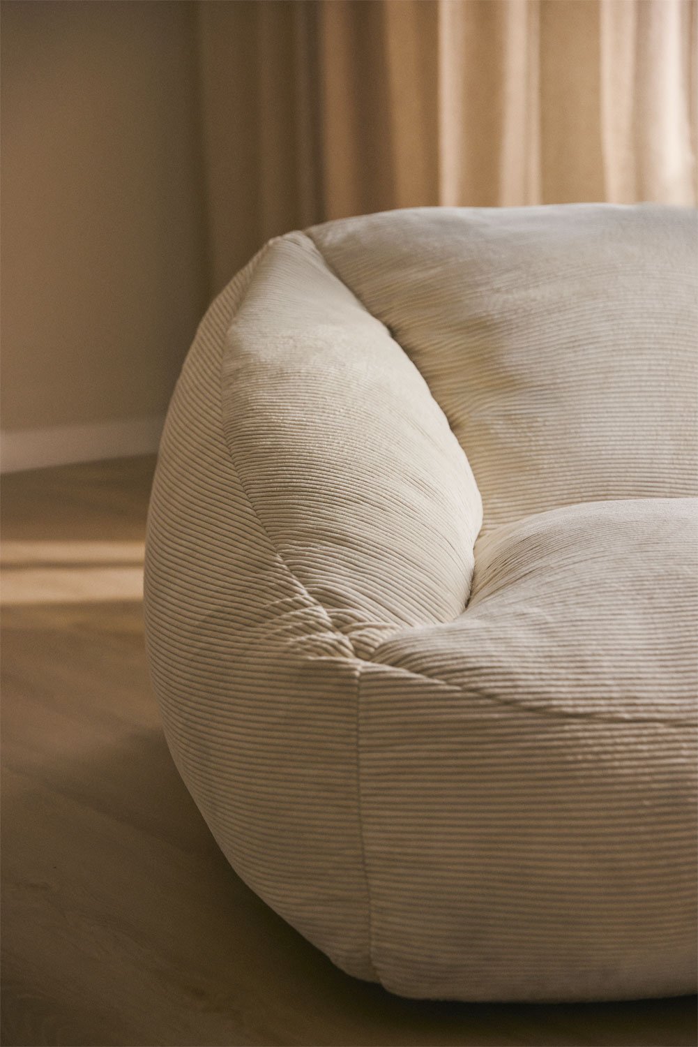 Thiago Corduroy Puff Armchair, gallery image 2