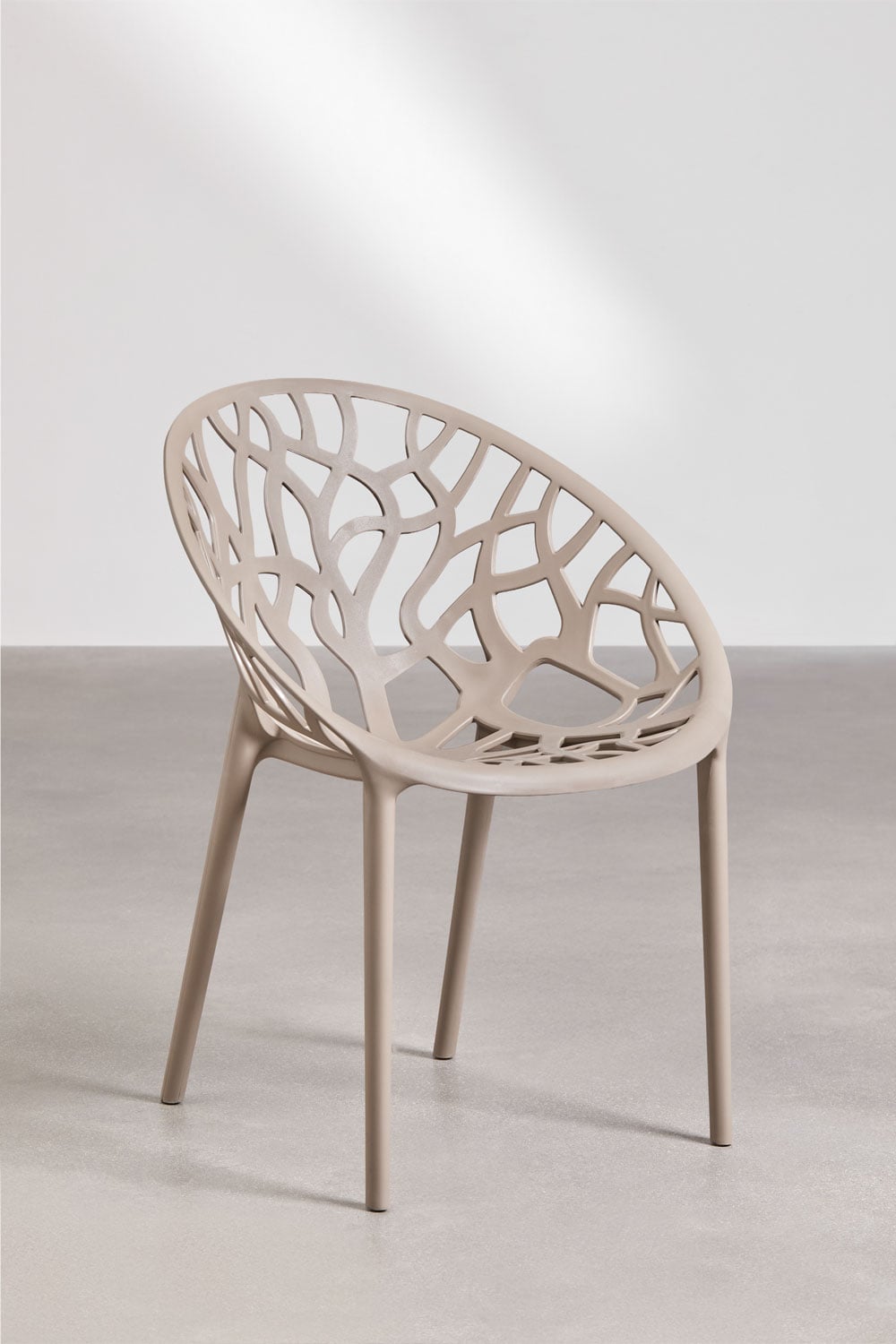 Pack of 4 stackable garden chairs in polypropylene Ores, gallery image 3