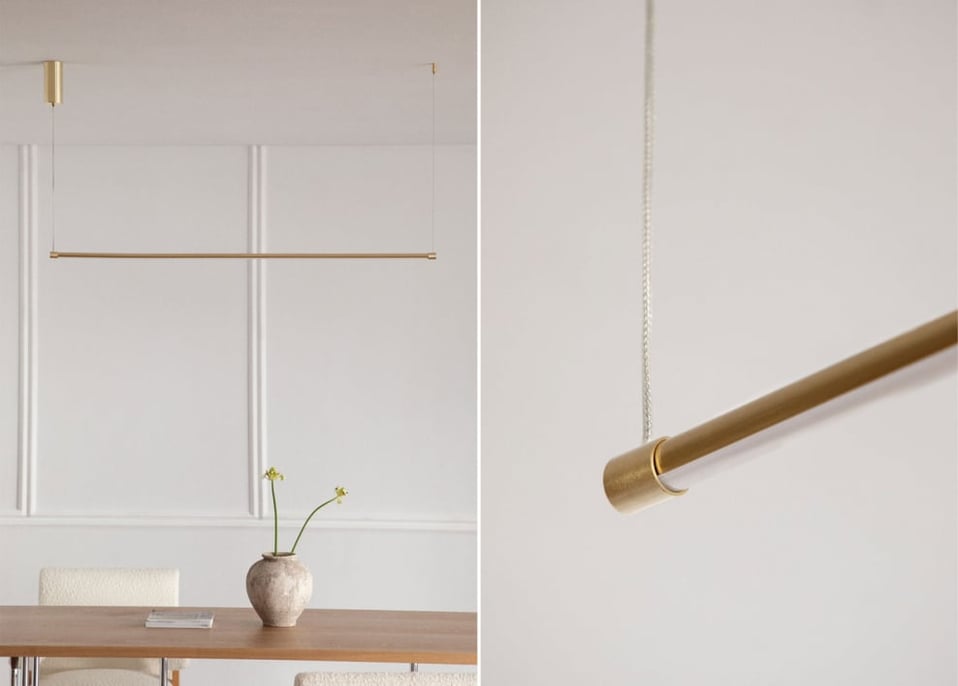 Bergene Linear LED Ceiling Lamp in Metal (122 cm)