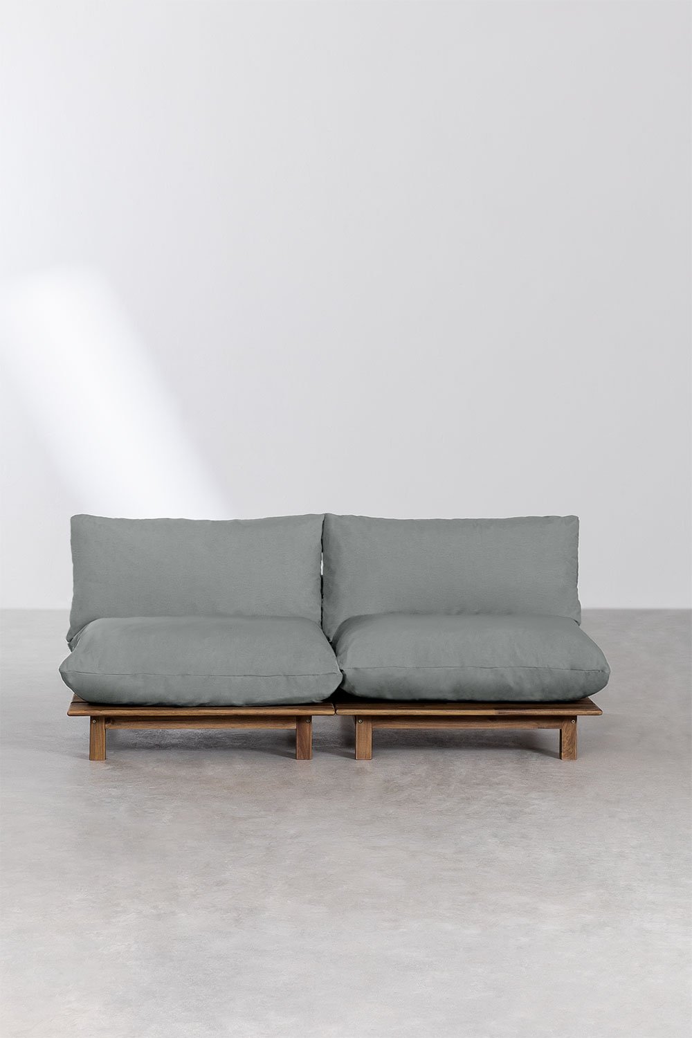 Brina 2-Piece Modular Reclining Sofa in Acacia Wood, gallery image 3