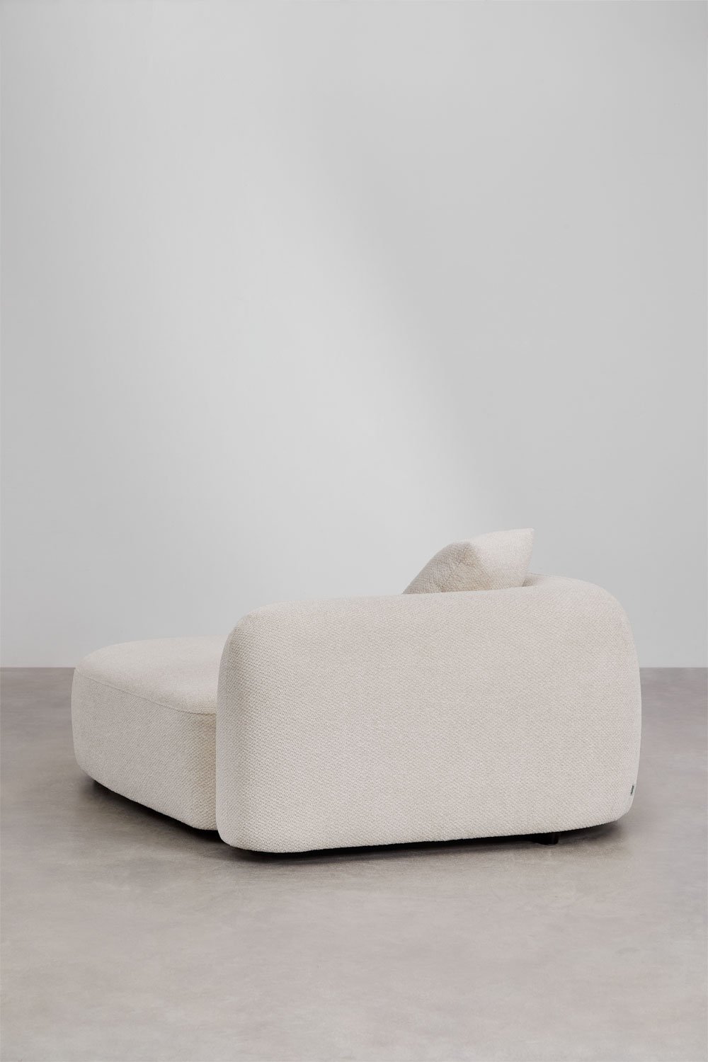 Left chaise longue module for Coco chenille modular sofa, gallery image 4