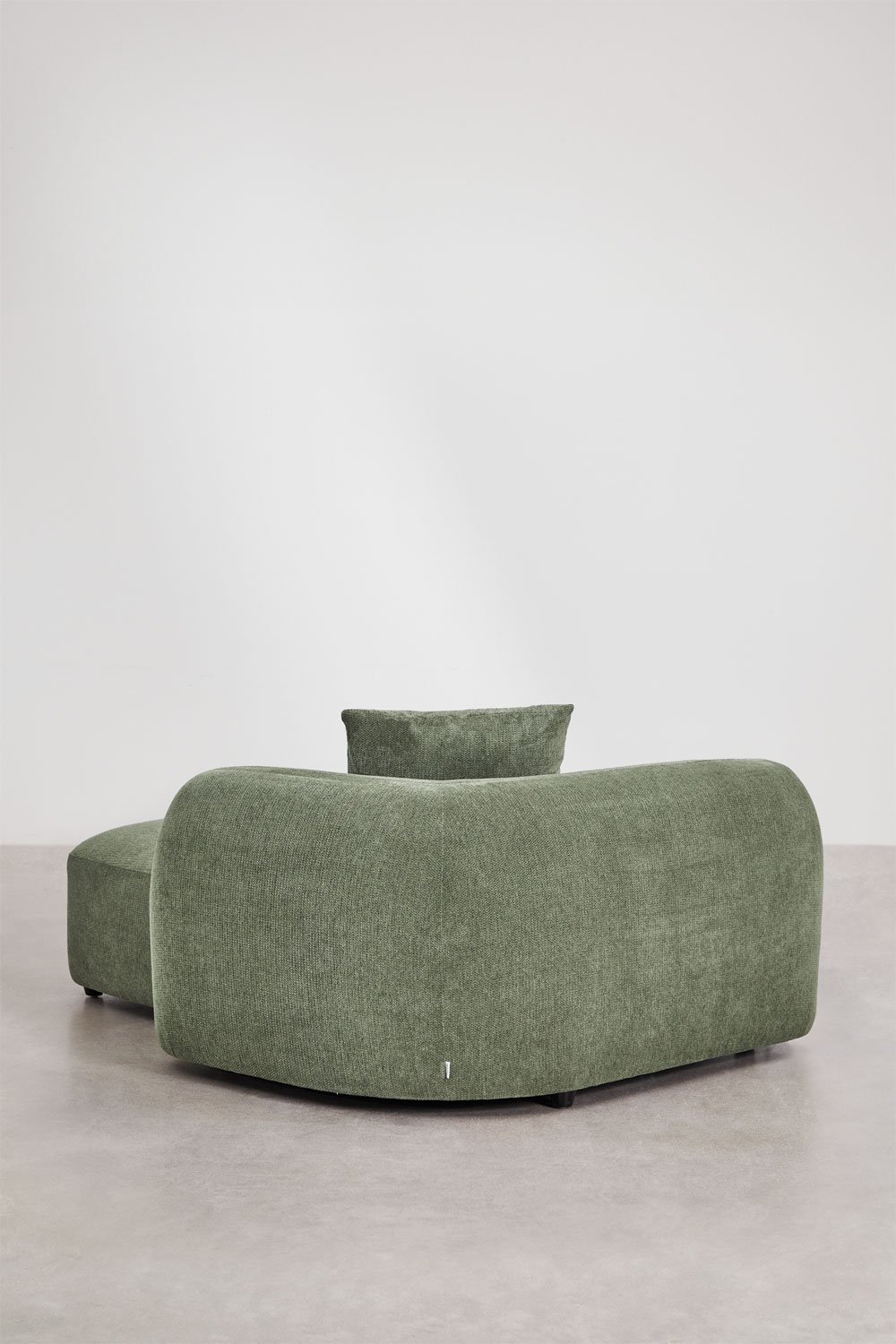 Right chaise longue module for modular sofa in Coco chenille, gallery image 5