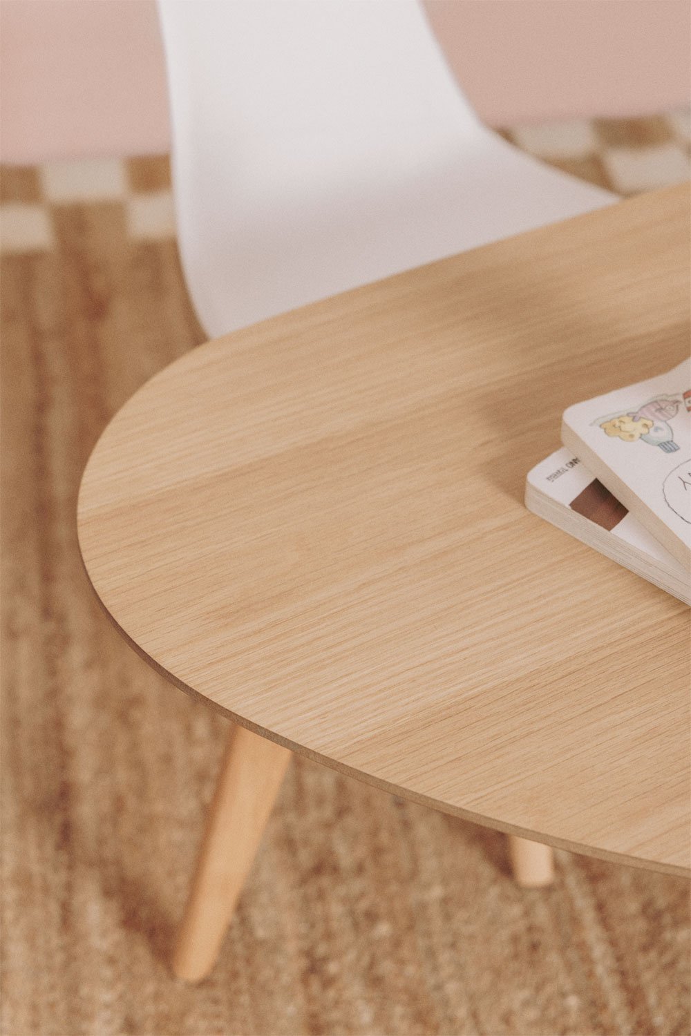 Coffee table in MDF and Yavik oak wood, gallery image 4