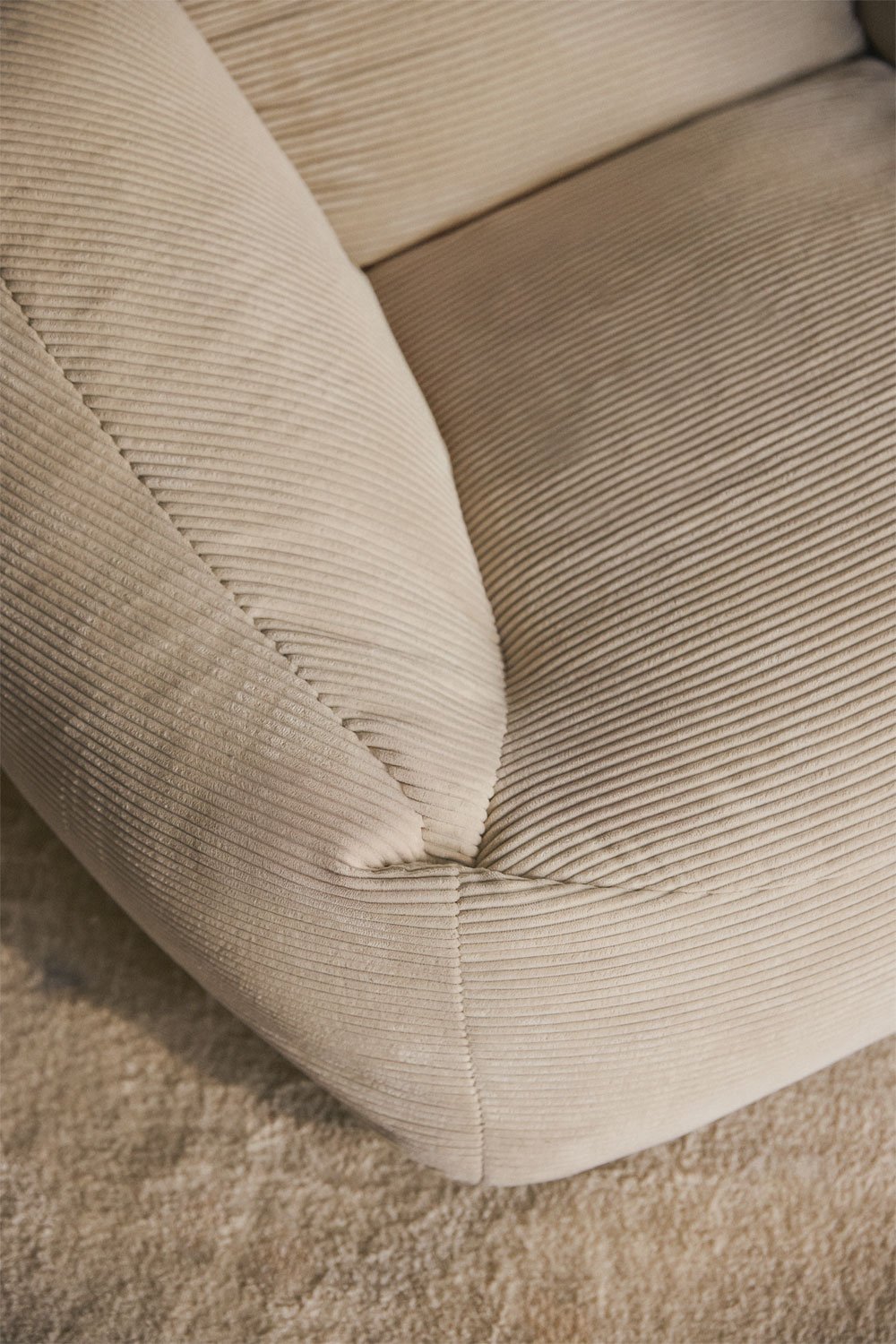 Thiago upholstered pouf armchair, gallery image 2