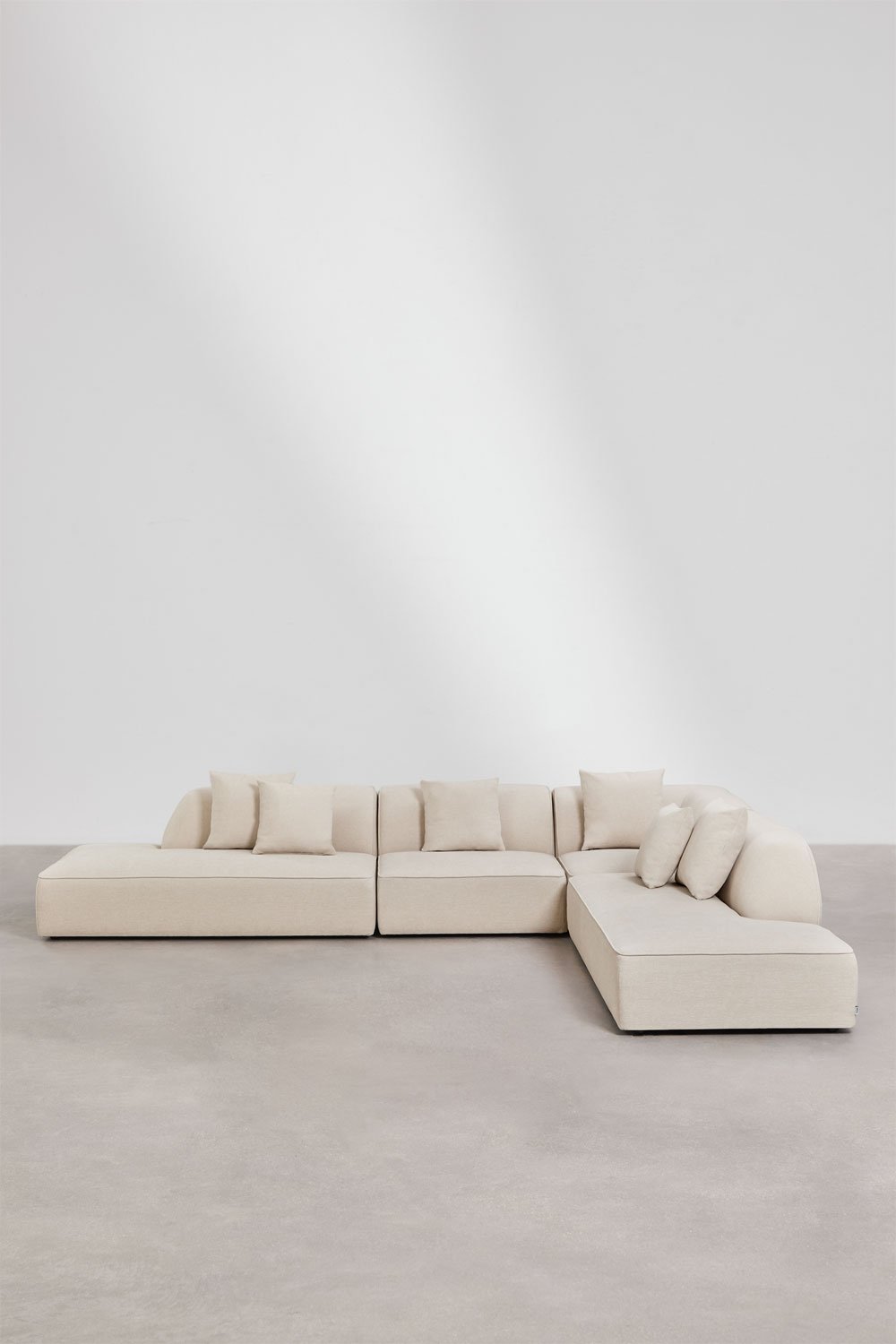 Cardea 4-Piece Modular Corner Sofa with Double Upholstered Chaise, gallery image 3