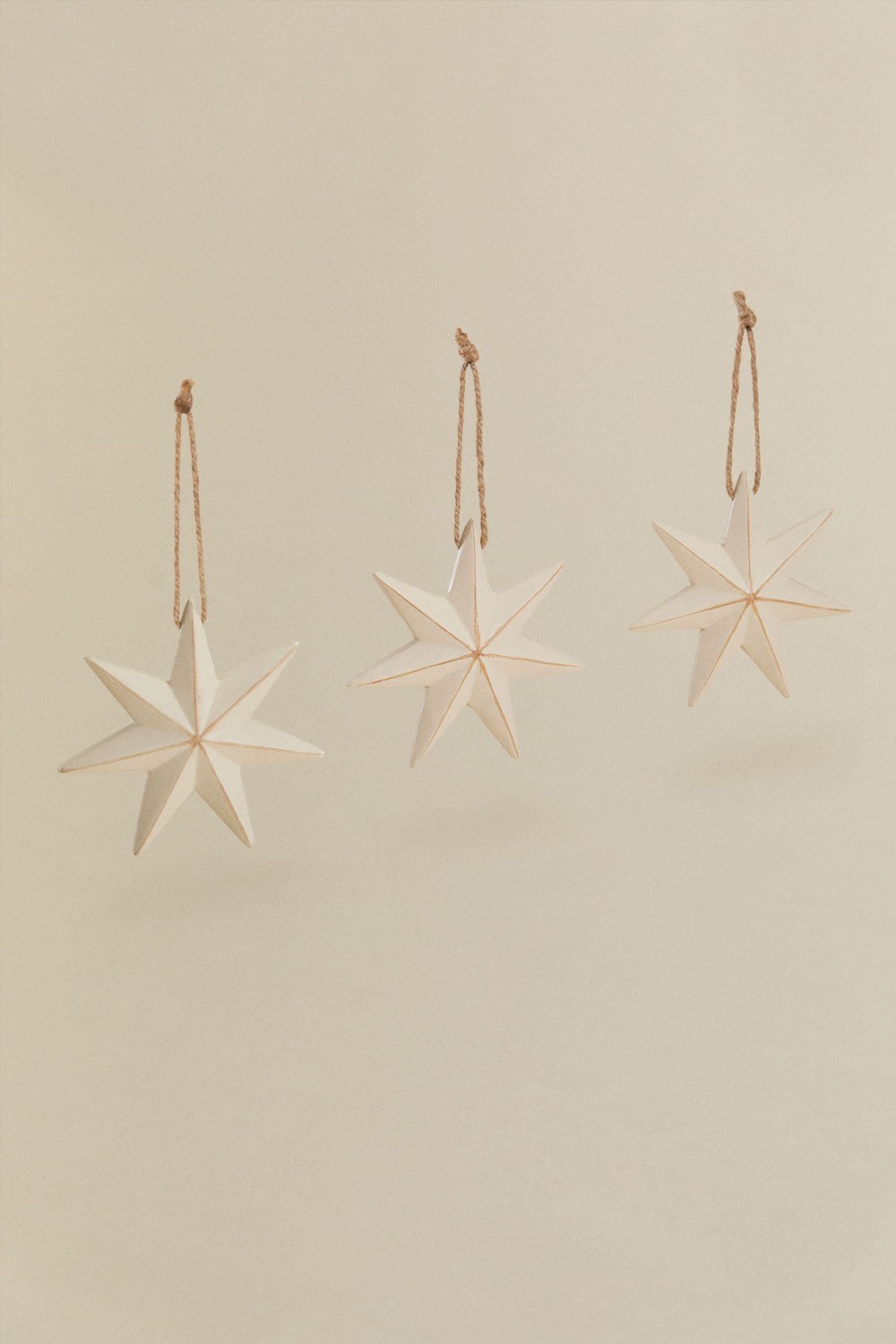 Set of 3 Christmas ornaments in MDF Perg, gallery image 1