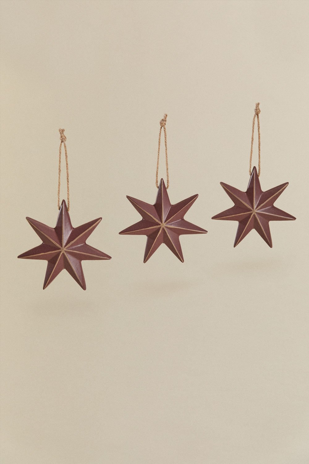 Set of 3 Christmas ornaments in MDF Perg, gallery image 3