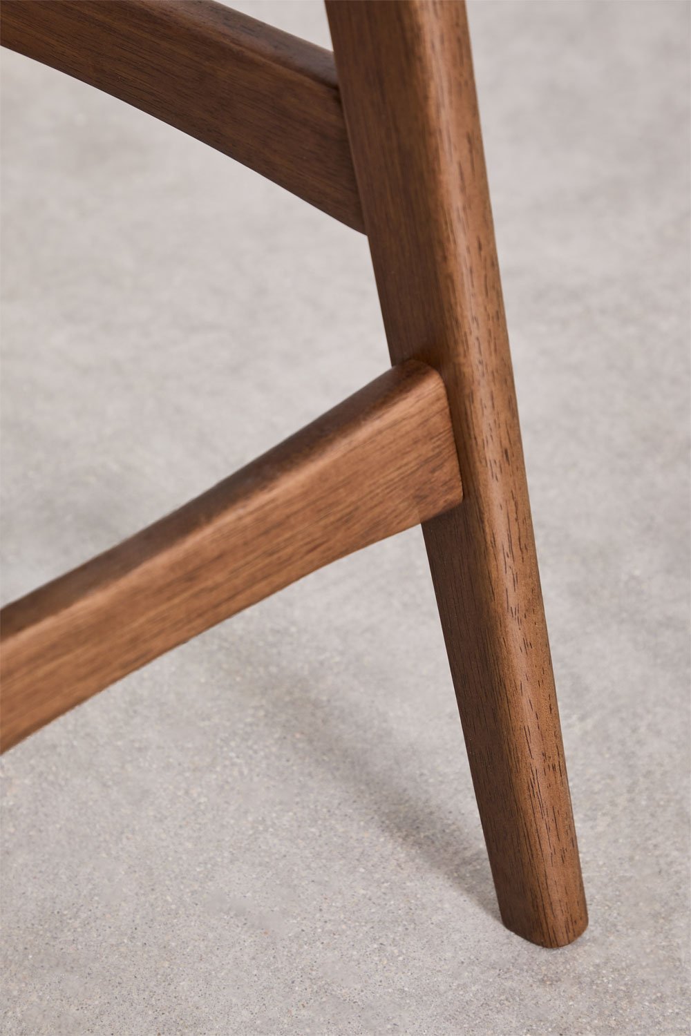 Juna high stool in wood and upholstery, gallery image 5