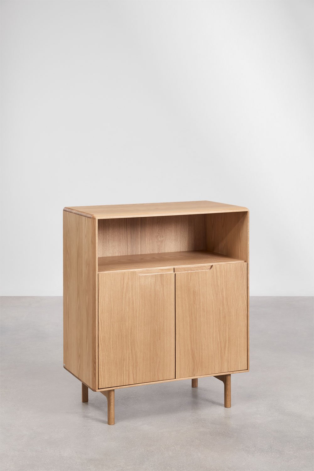 Tall sideboard in Treveris oak wood, gallery image 3