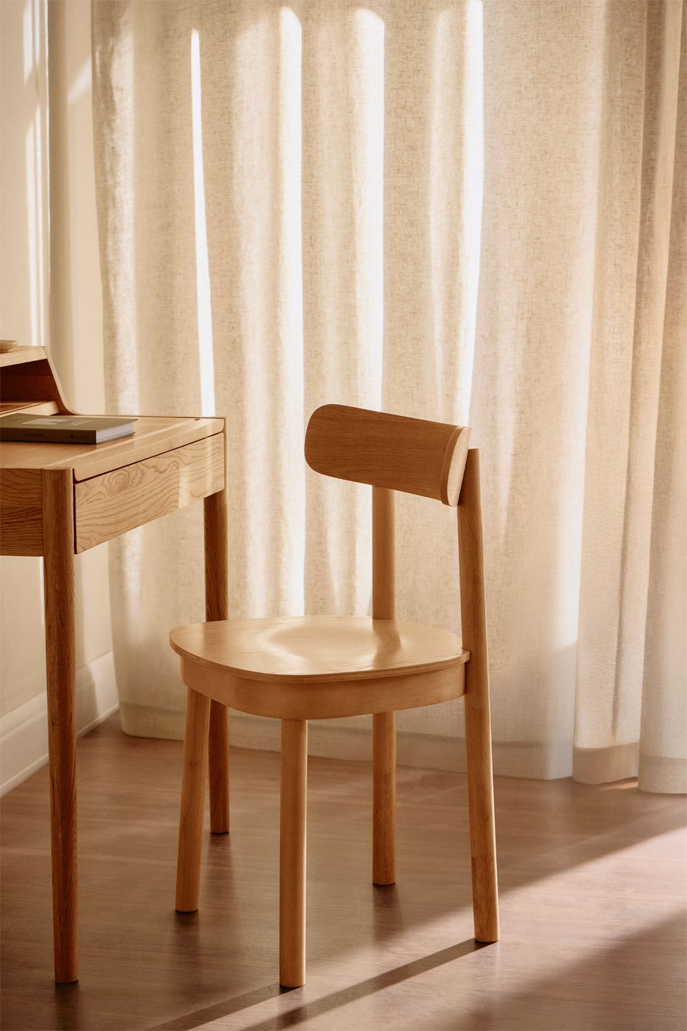 Taleri wooden dining chair, gallery image 1