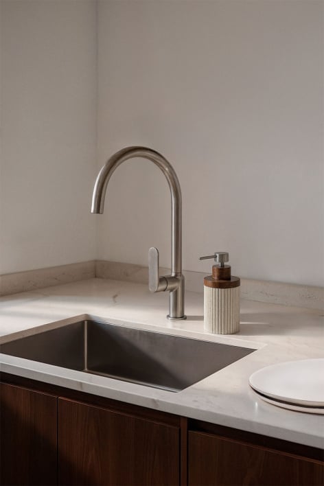 High spout kitchen faucet in brass Alameda