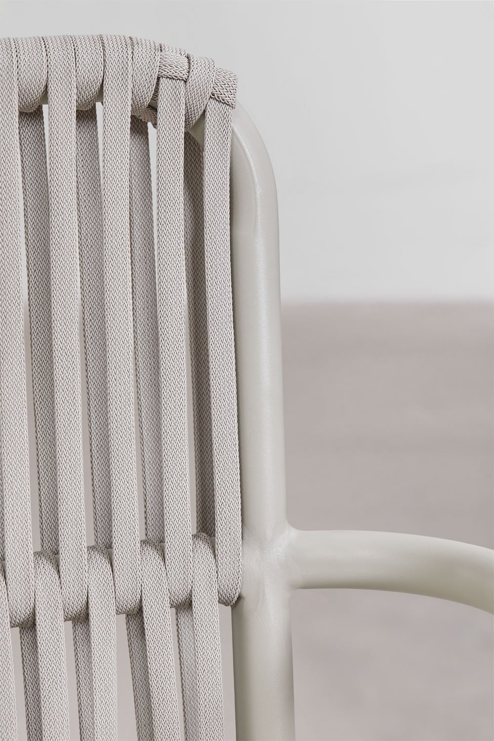 Stackable dining chair with aluminum armrests Alberta, gallery image 4