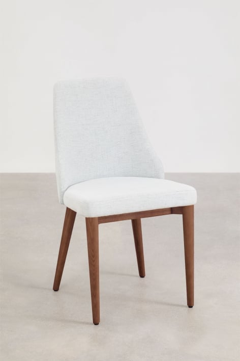 Leiden upholstered dining chair - Fabric Off-White