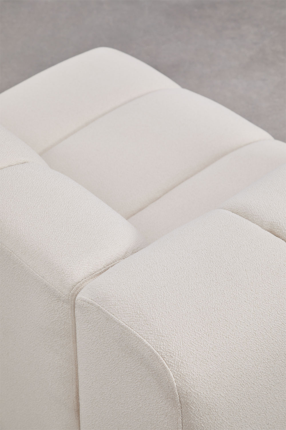 Left corner module for Eliot bouclé fabric modular sofa - SKLUM