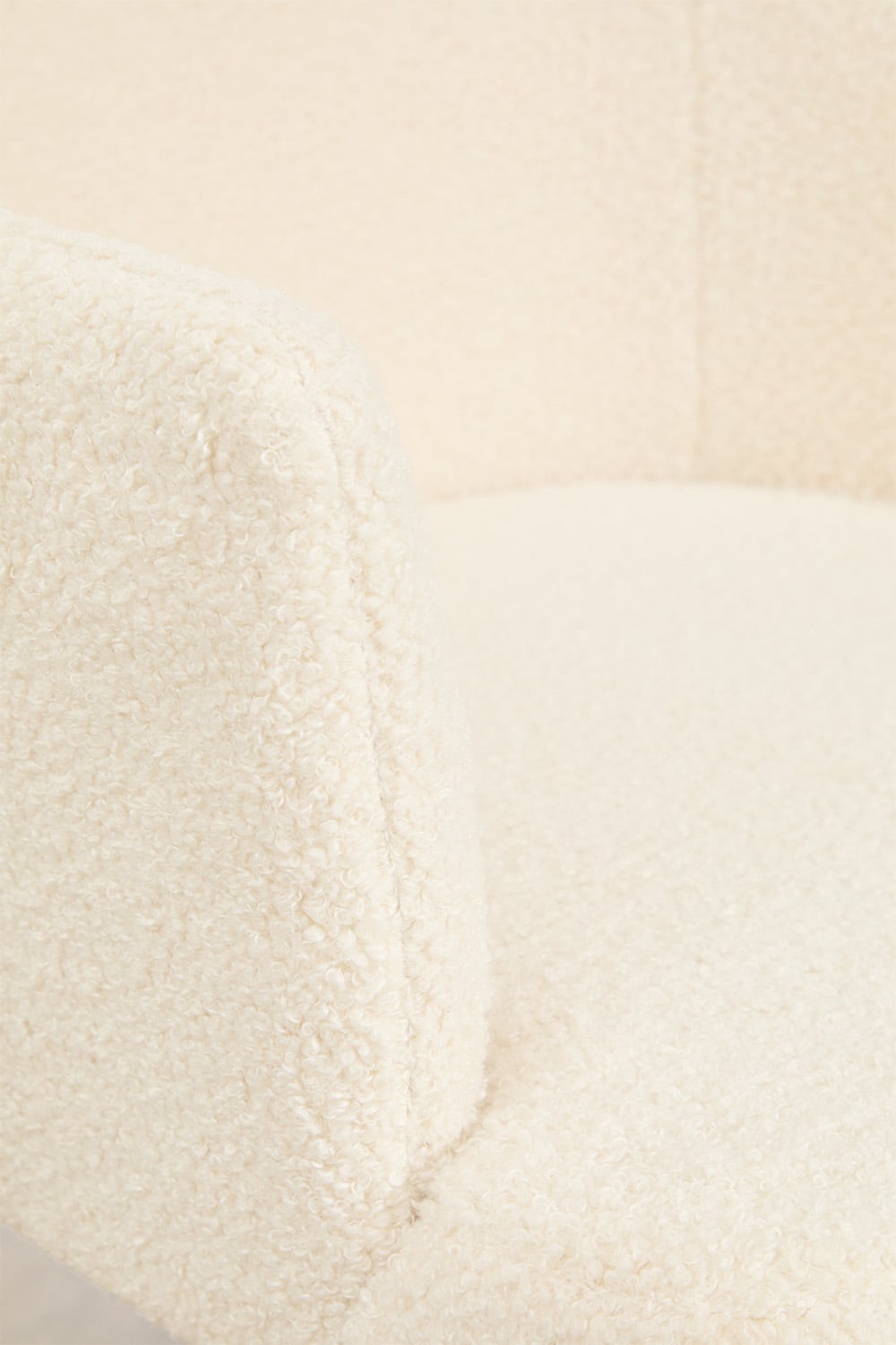 Pack of 2 Banfil sheepskin dining chairs with armrests, gallery image 5