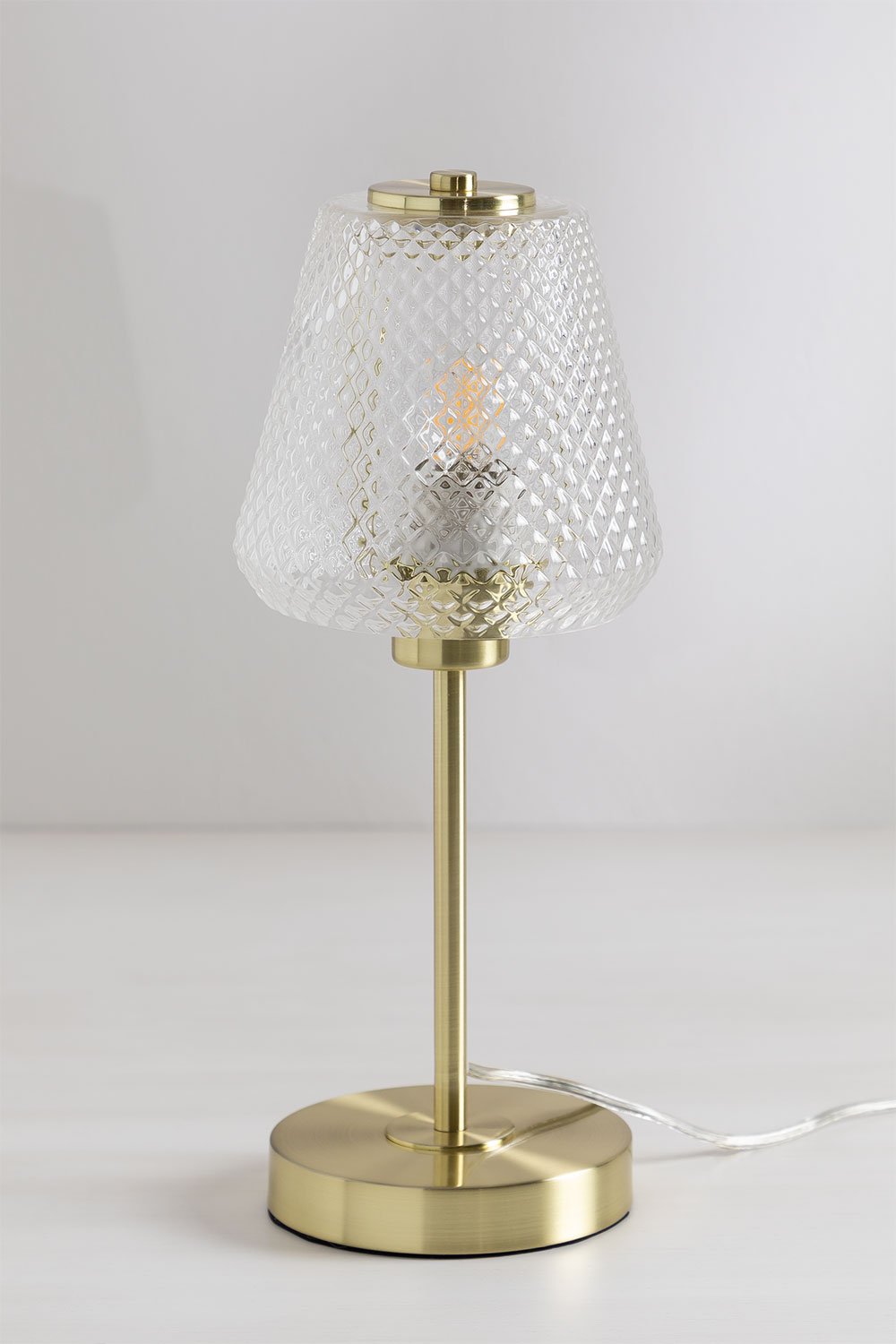 Taylor iron and glass table lamp, gallery image 3