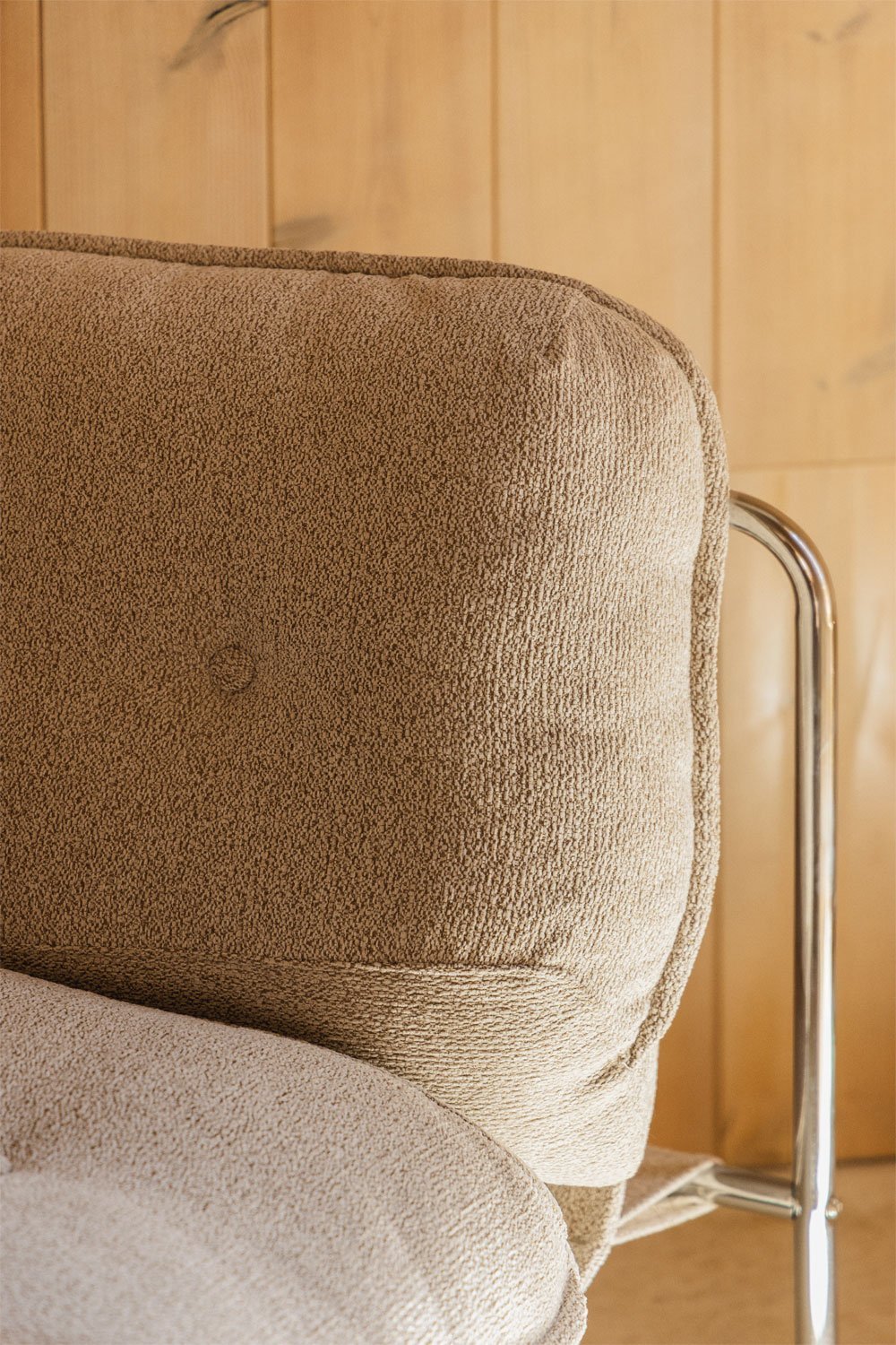 Pack of 2 Matilda bouclé fabric armchairs, gallery image 2